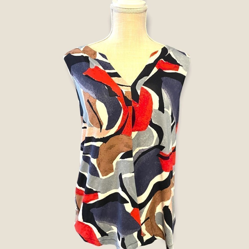 Nic+Zoe | EUC Women's Americana Printed Tank Size M Medium